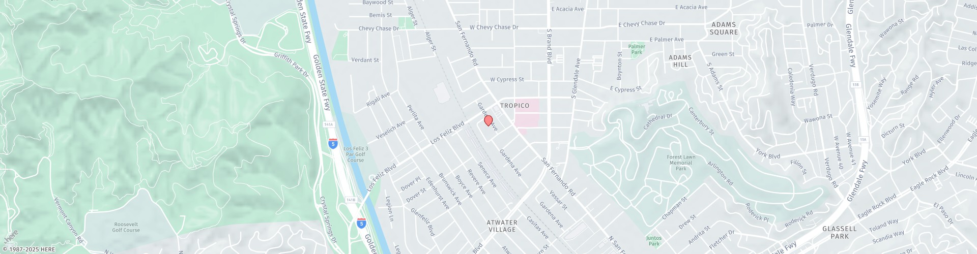 Location Map: 222 W Eulalia Street Glendale, CA 91204